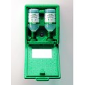 Laveur d'yeux mural autonome fermé 2 flacons 500 ml