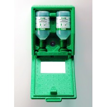 laveur d'yeux autonome mural ferm&eacute; 2 flacons