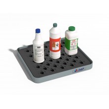 Cuvette de r&eacute;tention avec caillebotis PE - 5 l