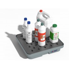 Cuvette de r&eacute;tention avec caillebotis PE - 10 l