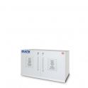 Armoire mélaminé pour produits corrosifs basse 2 portes 2 compartiments