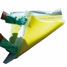 Plaque d'obturateur d'&eacute;go&ucirc;t souple avec poign&eacute;es