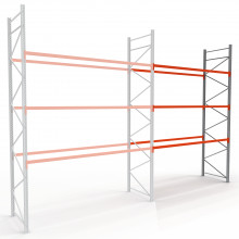 Rayonnage &agrave; palettes &eacute;l&eacute;ment compl&eacute;mentaire dim. 2700 x 1100 3 niveaux