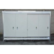 Armoire ECOPACK avec porte hauteur standard pour 3 cubi de 1000 l ou 12 f&ucirc;ts de 220 l