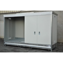 Armoire ECOPACK avec porte grande hauteur pour 3 cubi de 1000 l ou 8 f&ucirc;ts de 220 l