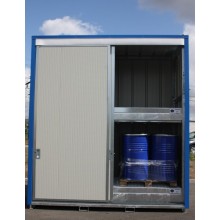 Armoire INTEGRAL 3 m sur 2 niveaux t&ocirc;l&eacute;e avec 2 portes coulissantes et fermeture