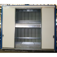 Armoire INTEGRAL 4 m sur 2 niveaux t&ocirc;l&eacute;e avec 4 portes coulissantes