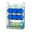 Rayonnage pour stockage de 6 f&ucirc;ts de 60 l horizontaux 1/1 + plan de pose