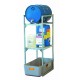 Rayonnage r&eacute;tention 65 l pour stockage de 1 f&ucirc;t de 60 l et 1 plan de pose