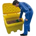 Coffre &agrave; sel ou sable PE volume 110 l