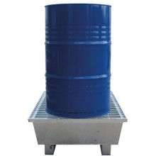 Bac de r&eacute;tention acier ECO pour 1 f&ucirc;t de 220 l