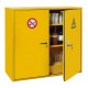 Armoire pour inflammable NF X 08-003 double paroi mod&egrave;le bas 2 portes