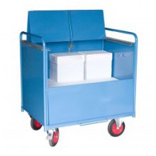 Chariot conteneur t&ocirc;l&eacute; AVEC toit