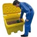 Coffre &agrave; sel ou sable PE volume 110 l