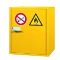 Armoire de s&eacute;curit&eacute; pour inflammable double paroi petit mod&egrave;le 1 porte