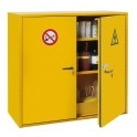 Armoire pour inflammable NF X 08-003 double paroi mod&egrave;le bas 2 portes